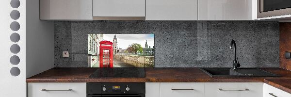 Cooker splashback telephone booth