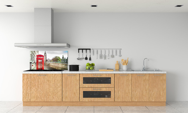 Cooker splashback telephone booth