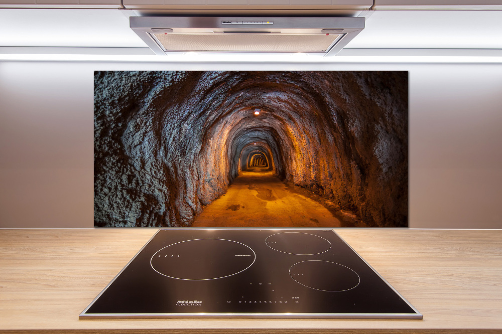 Cooker splashback Underground tunnel