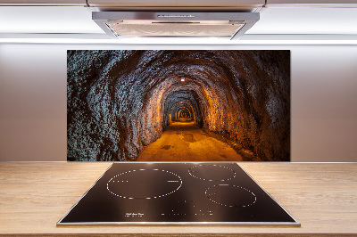 Cooker splashback Underground tunnel