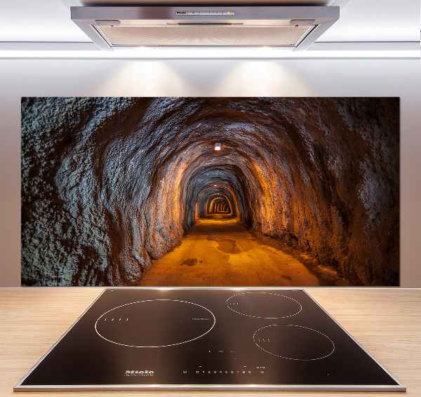 Cooker splashback Underground tunnel