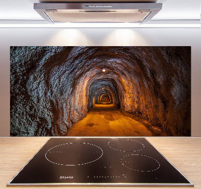 Cooker splashback Underground tunnel