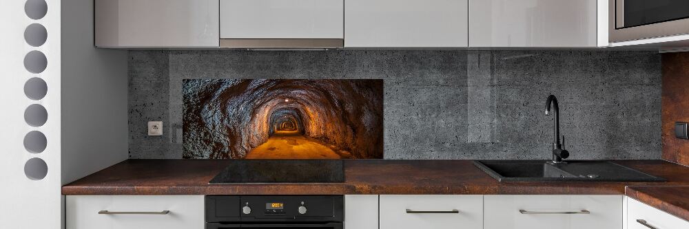 Cooker splashback Underground tunnel