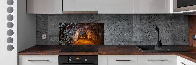 Cooker splashback Underground tunnel