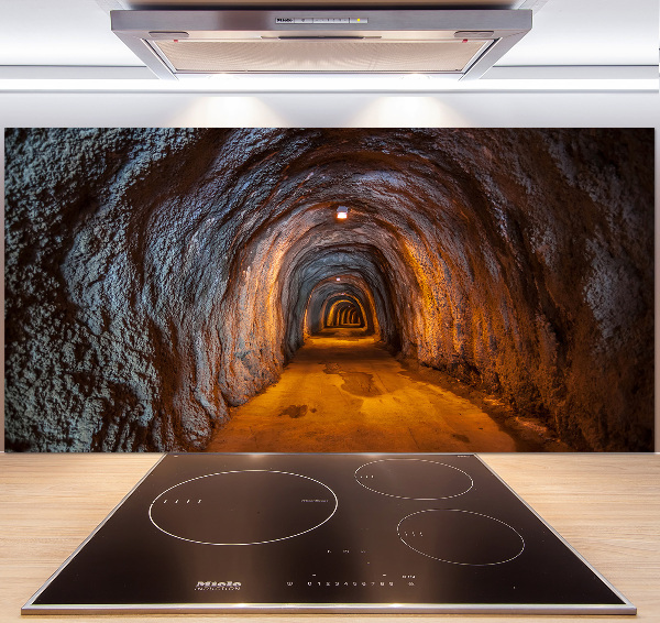 Cooker splashback Underground tunnel