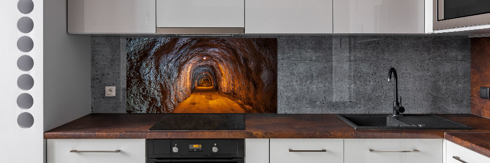 Cooker splashback Underground tunnel