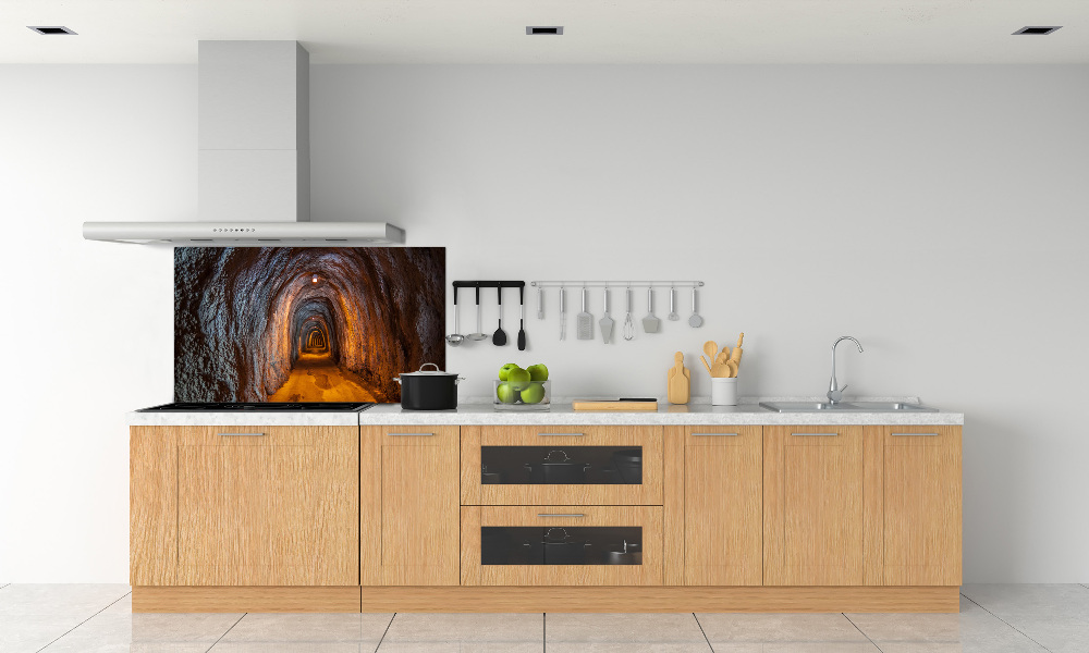 Cooker splashback Underground tunnel