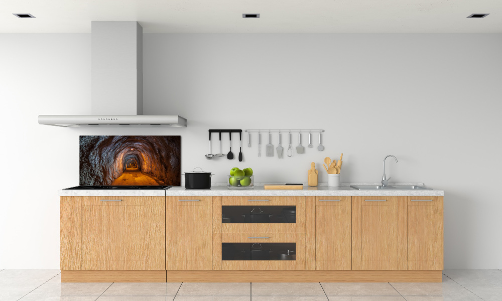 Cooker splashback Underground tunnel