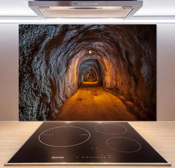 Cooker splashback Underground tunnel