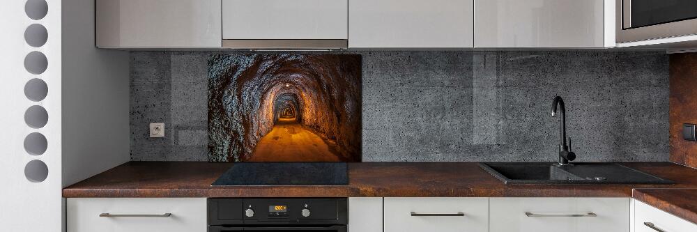 Cooker splashback Underground tunnel