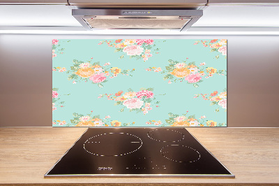 Kitchen splashback Floral pattern