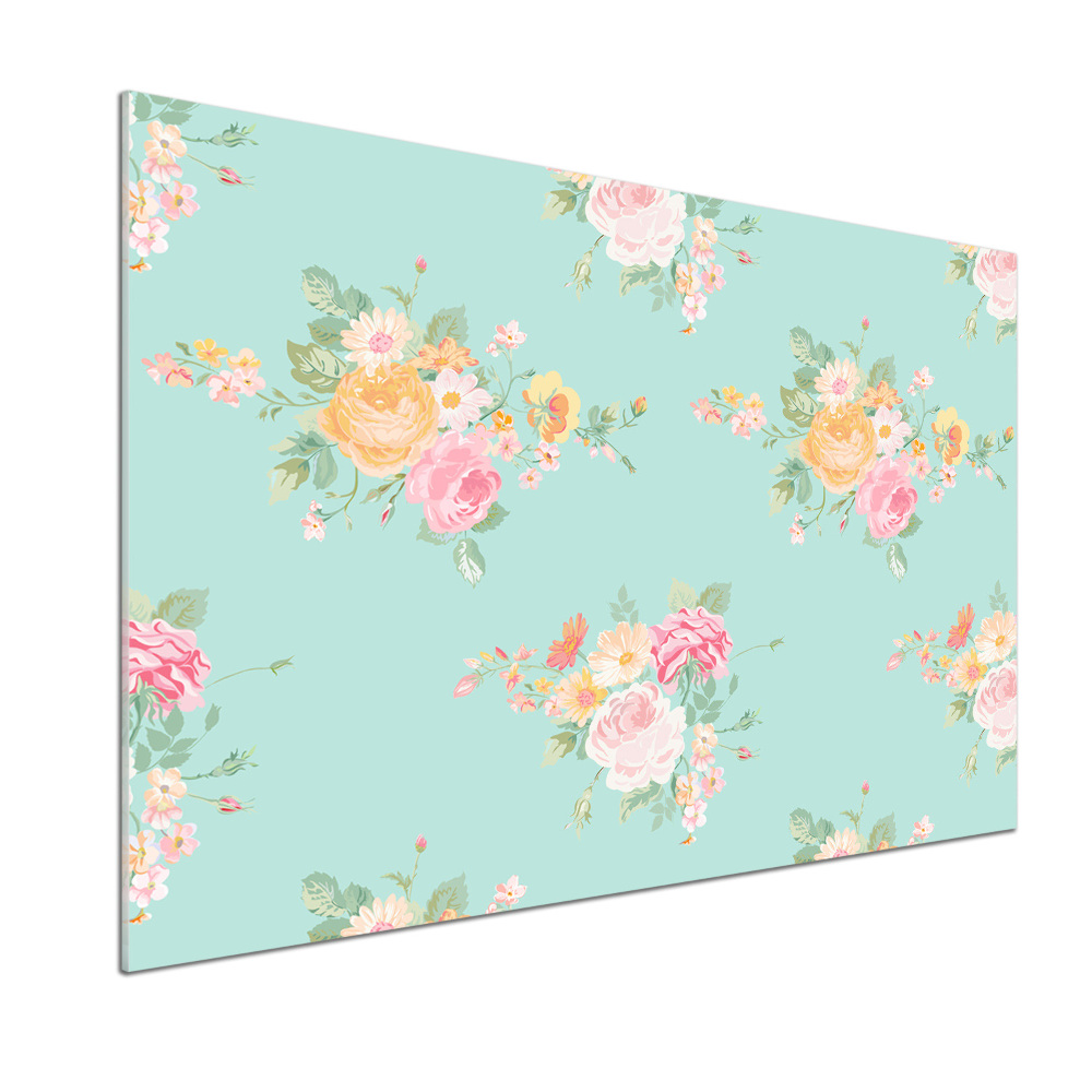 Kitchen splashback Floral pattern