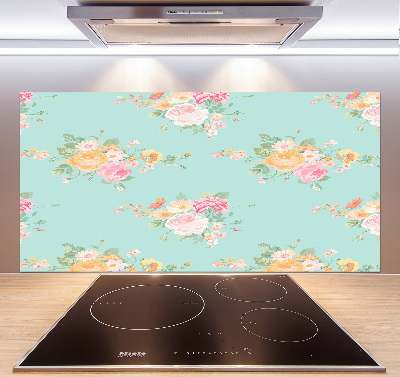 Kitchen splashback Floral pattern