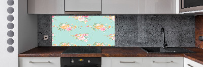 Kitchen splashback Floral pattern