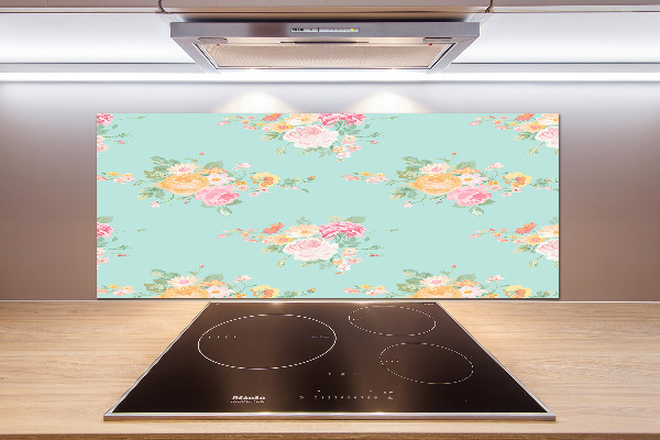 Kitchen splashback Floral pattern