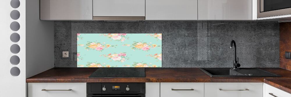 Kitchen splashback Floral pattern