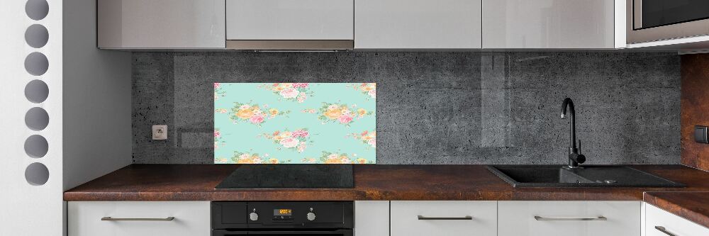 Kitchen splashback Floral pattern