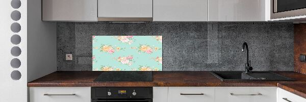 Kitchen splashback Floral pattern