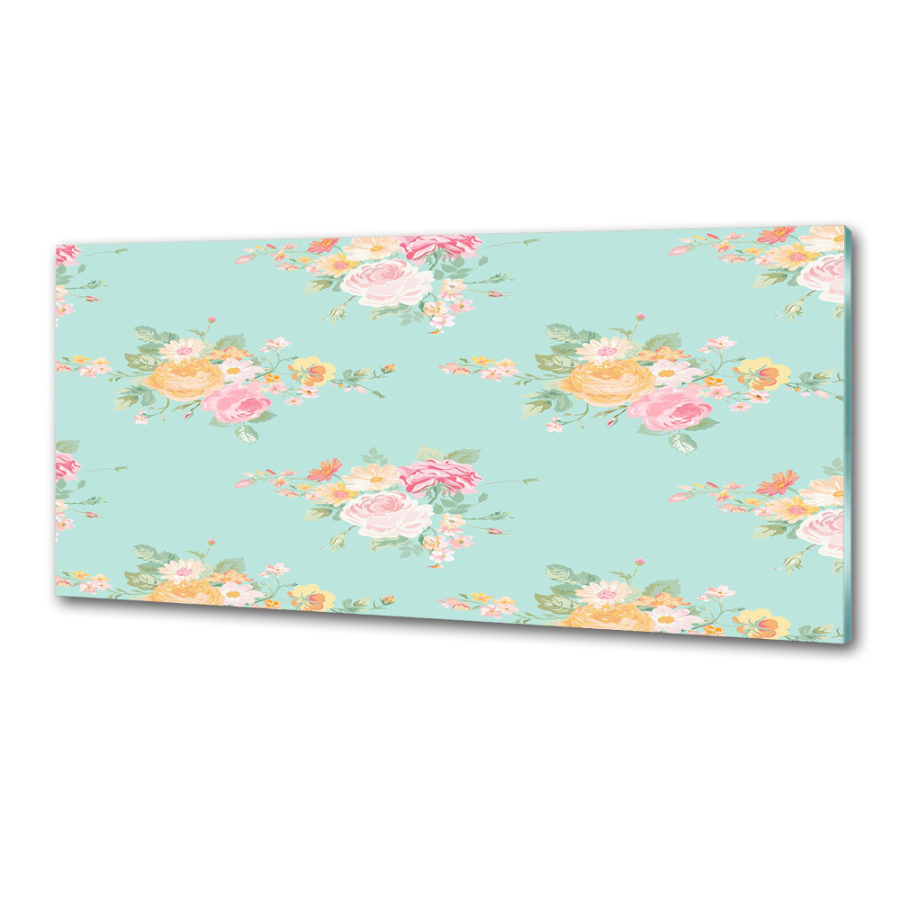 Kitchen splashback Floral pattern