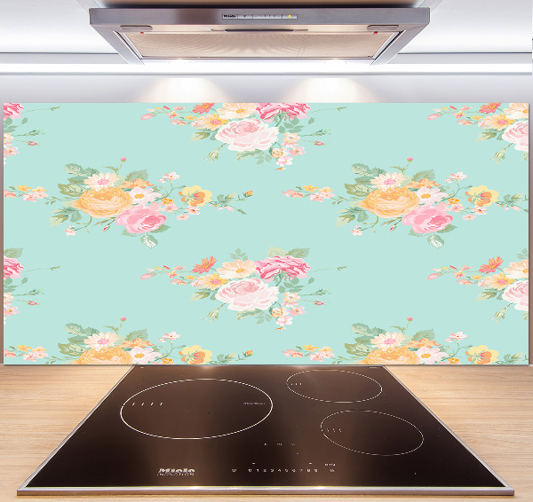 Kitchen splashback Floral pattern