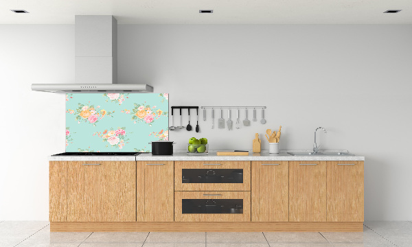 Kitchen splashback Floral pattern