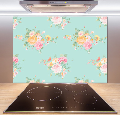 Kitchen splashback Floral pattern