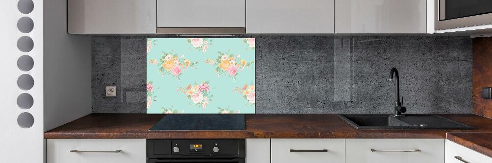 Kitchen splashback Floral pattern