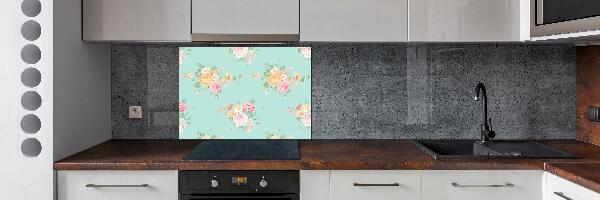 Kitchen splashback Floral pattern