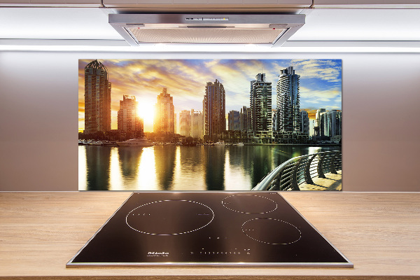 Cooker splashback Dubai sunset