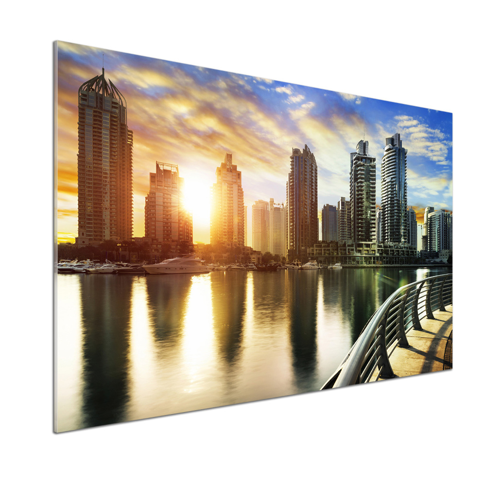 Cooker splashback Dubai sunset