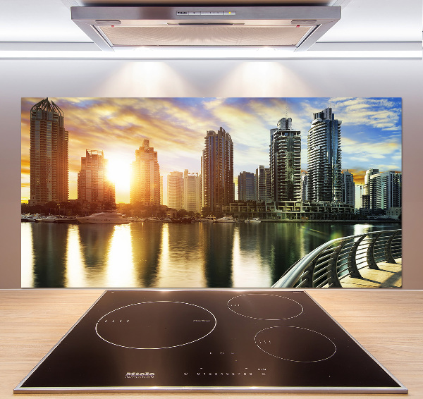 Cooker splashback Dubai sunset