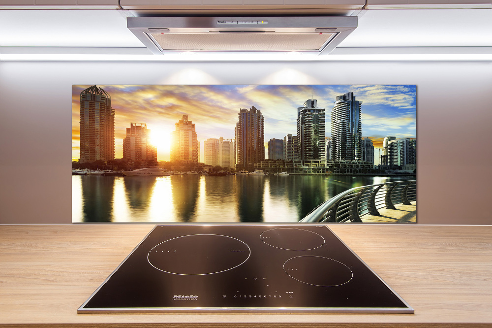 Cooker splashback Dubai sunset