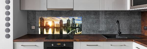 Cooker splashback Dubai sunset