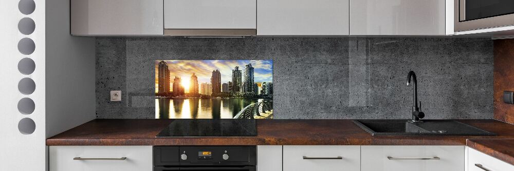 Cooker splashback Dubai sunset