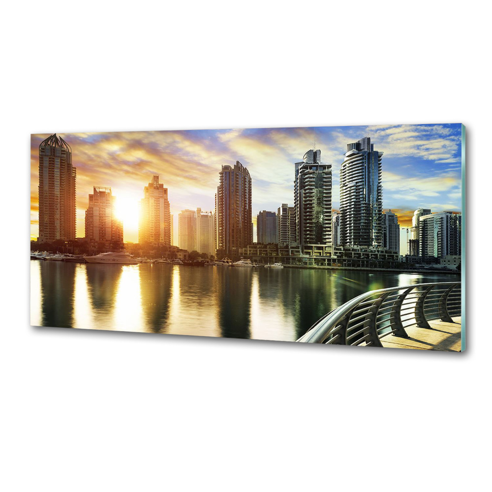 Cooker splashback Dubai sunset