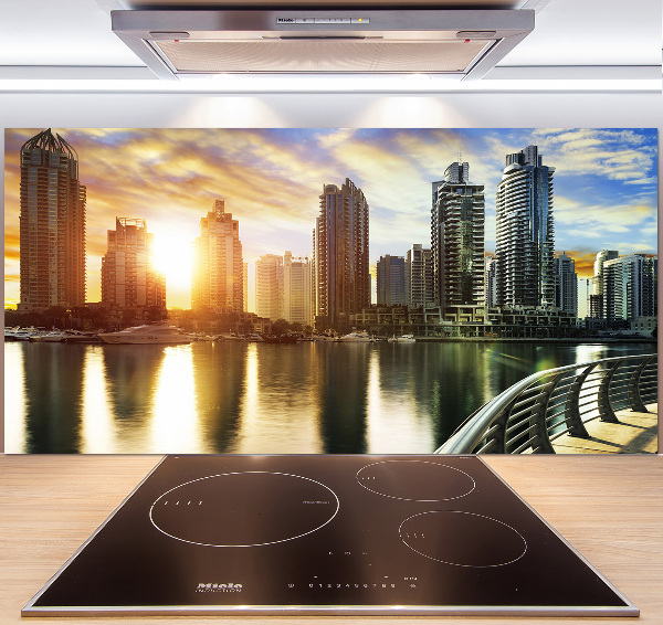 Cooker splashback Dubai sunset