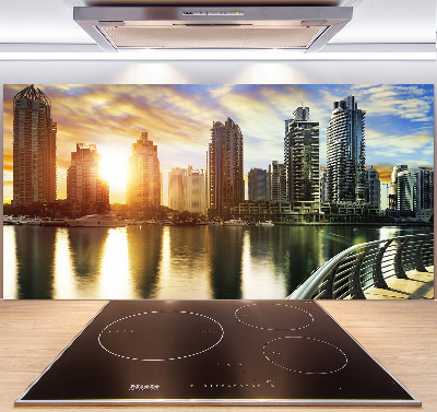 Cooker splashback Dubai sunset