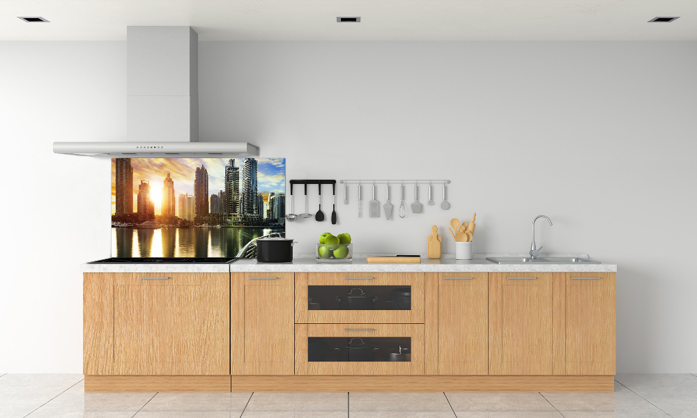 Cooker splashback Dubai sunset