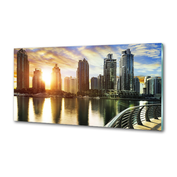 Cooker splashback Dubai sunset