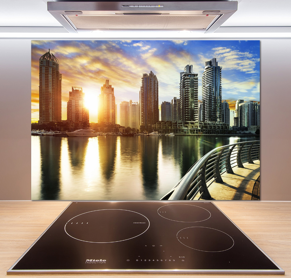 Cooker splashback Dubai sunset