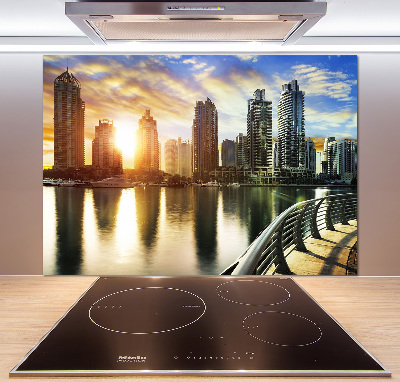 Cooker splashback Dubai sunset