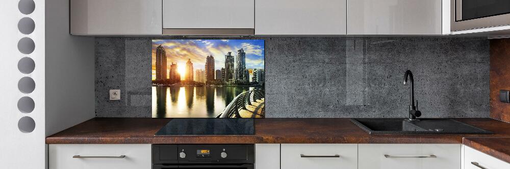 Cooker splashback Dubai sunset