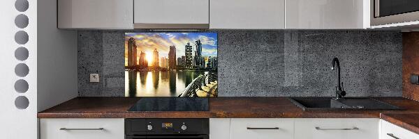 Cooker splashback Dubai sunset