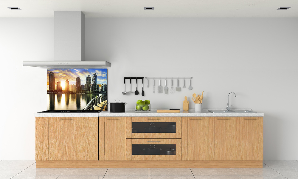 Cooker splashback Dubai sunset