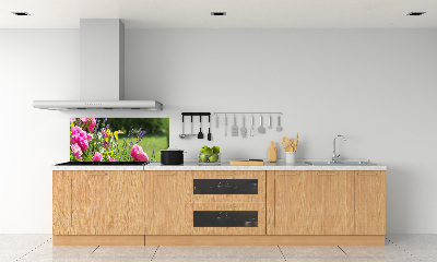 Cooker splashback Wild Rose