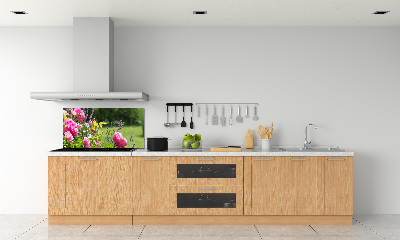 Cooker splashback Wild Rose