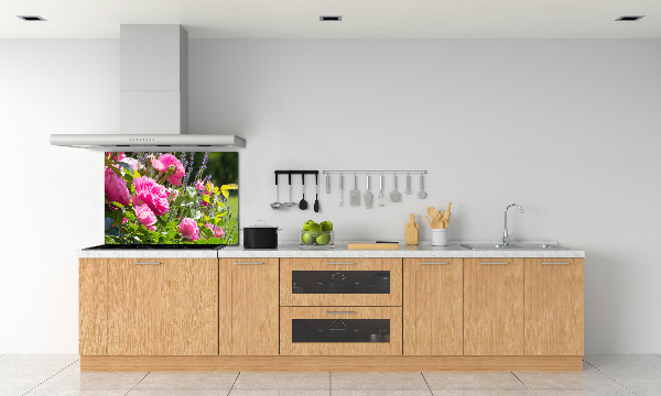 Cooker splashback Wild Rose