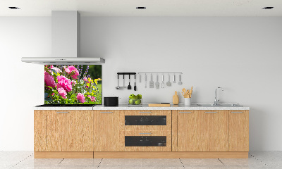 Cooker splashback Wild Rose