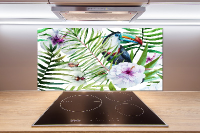 Kitchen splashback Tropics toucan