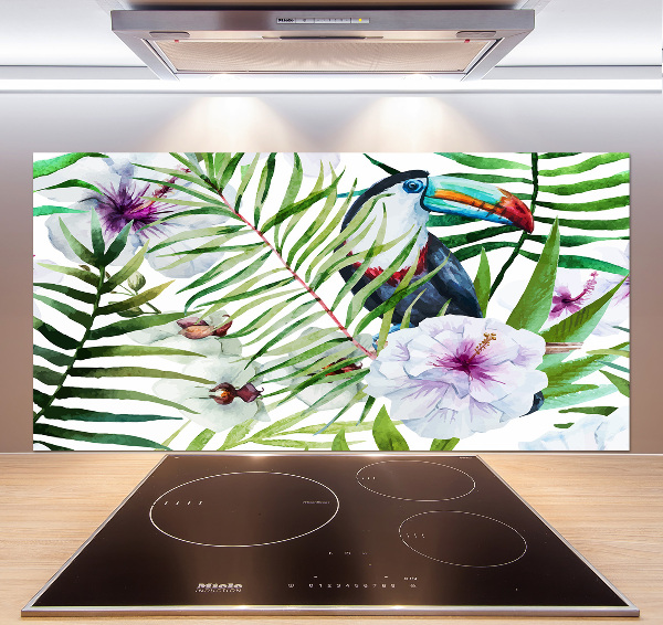 Kitchen splashback Tropics toucan